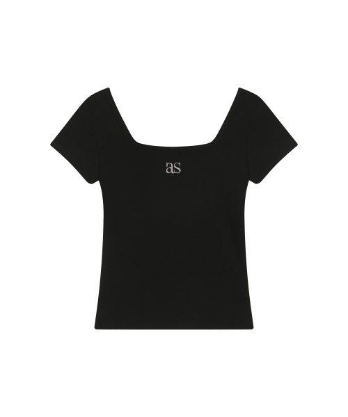 SQUARE LINE TEE / BLACK