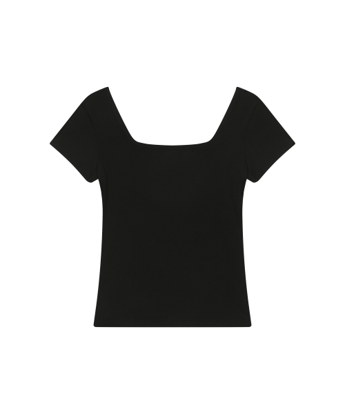 SQUARE LINE TEE / BLACK
