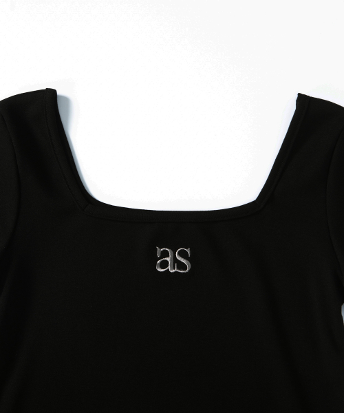 SQUARE LINE TEE / BLACK