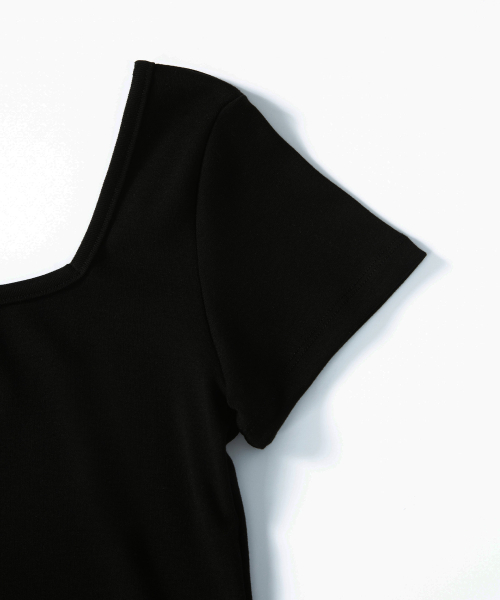 SQUARE LINE TEE / BLACK