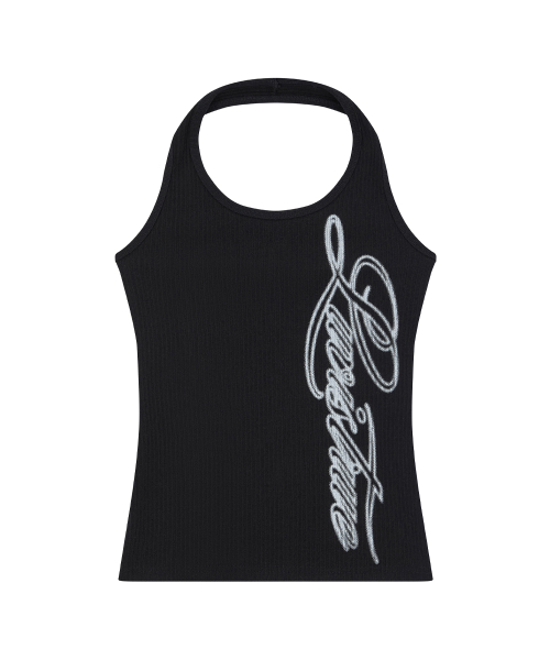 SY BASIC HALTER NECK TOP(BLACK)
