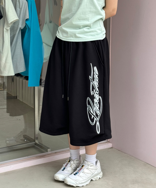 SY BASIC BERMUDA PANTS(BLACK)