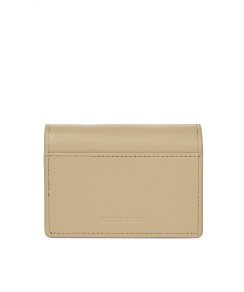 CRYSTAL ACCORDION WALLET_SKIN BEIGE