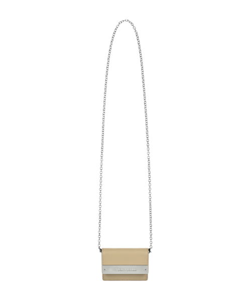 CRYSTAL ACCORDION WALLET_SKIN BEIGE