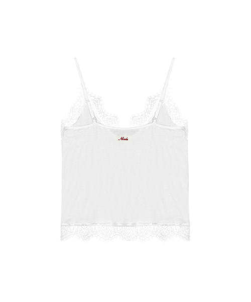 LACE TRIM SLEEVELESS_IVORY