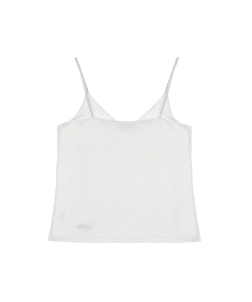 SATIN CAMI SLEEVELESS TOP_IVORY
