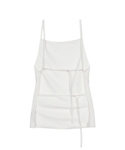 BACK OPEN SLEEVELESS TOP_IVORY