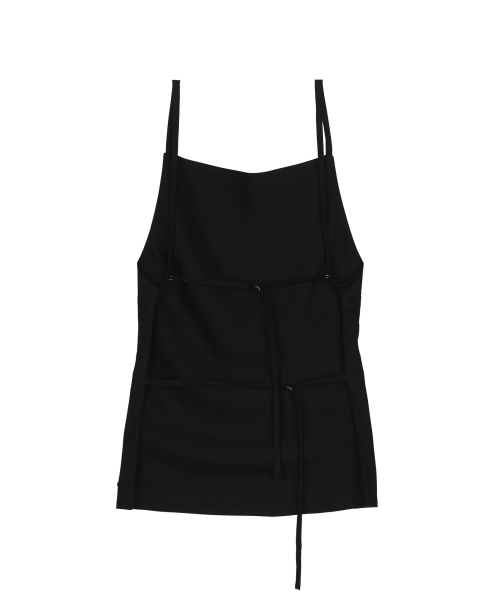 BACK OPEN SLEEVELESS TOP_BLACK