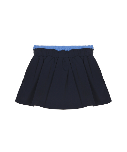 MINI LAYERED SKIRT PANTS_NAVY