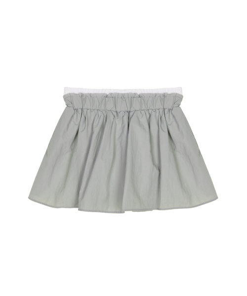 MINI LAYERED SKIRT PANTS_GRAY