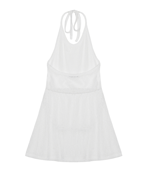 HALTER KNIT DRESS_IVORY