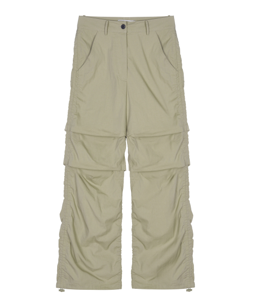 NICOLE SHIRRING PANTS_BEIGE