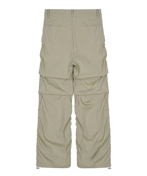 NICOLE SHIRRING PANTS_BEIGE