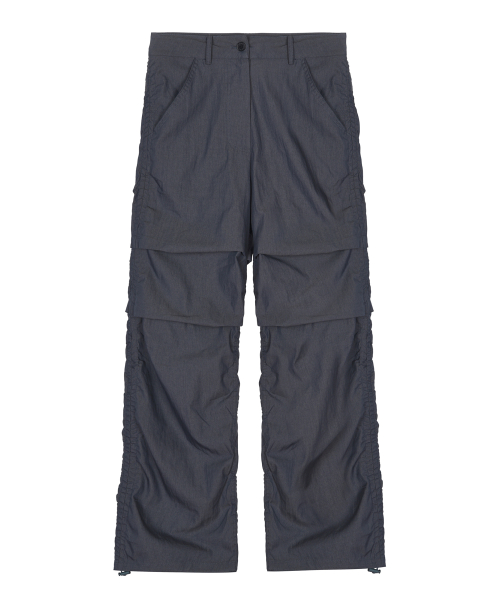 NICOLE SHIRRING PANTS_DENIM
