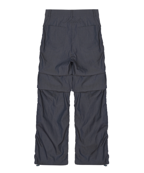 NICOLE SHIRRING PANTS_DENIM