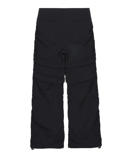 NICOLE SHIRRING PANTS_BLACK