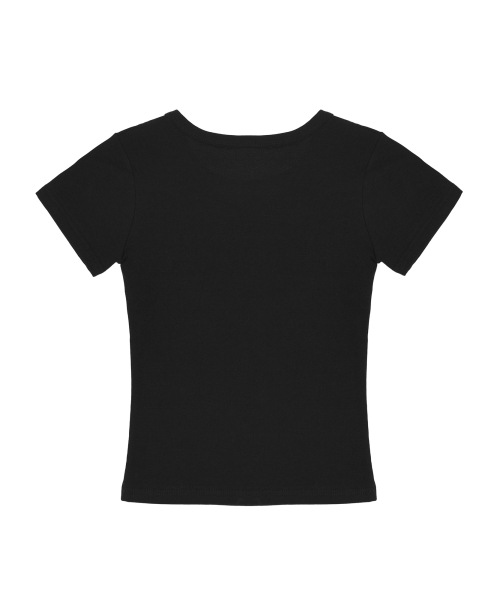 ESSENTIAL SLIM HALF TOP_BLACK