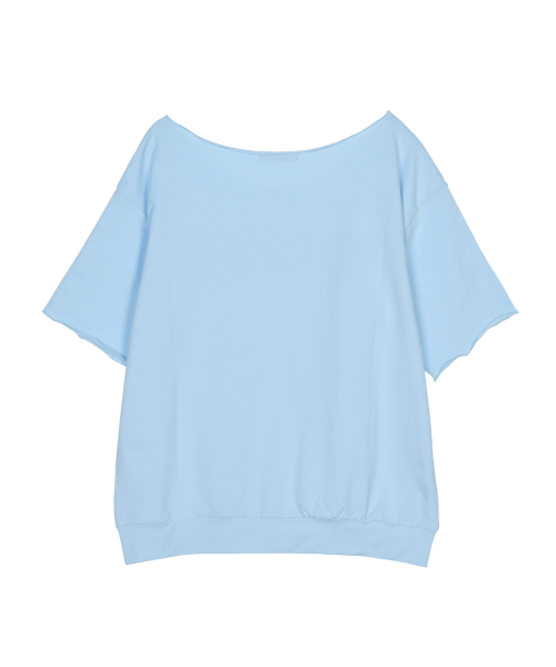 RAW CUT HALF SLEEVE TOP_SORA