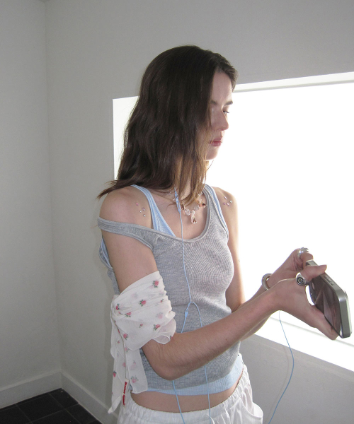 Halo layered knit sleeveless - Gray