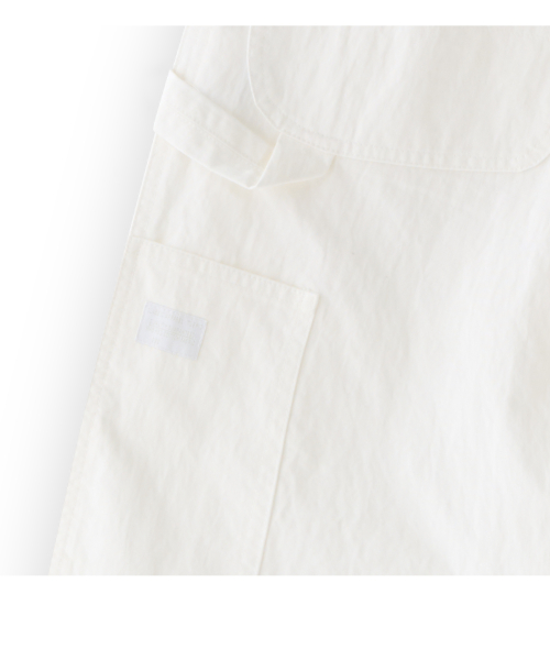 002 Washed capenter pants in loose fit white