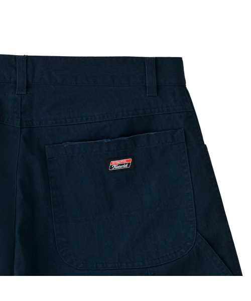 002 Washed capenter pants in loose fit navy