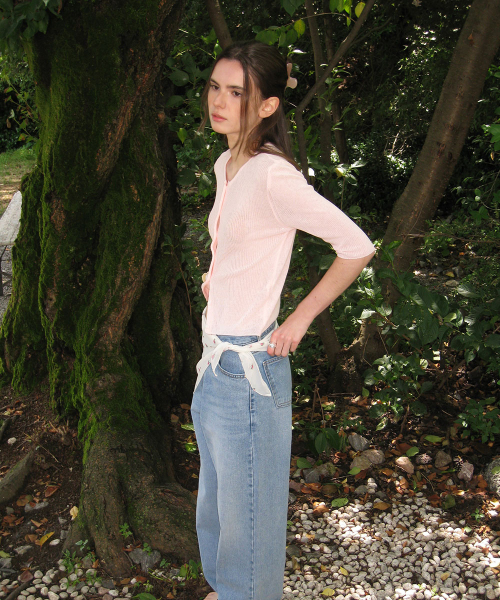 Lume linen cardigan - Pink