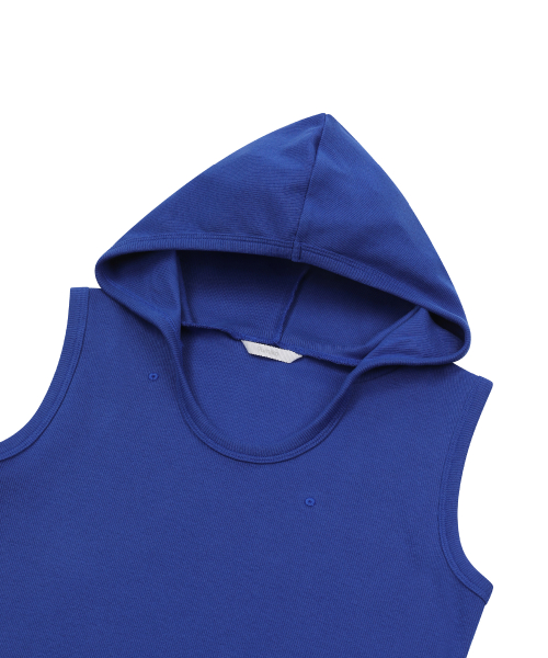 MOSQUITO HOODIE SLEEVELESS BLUE
