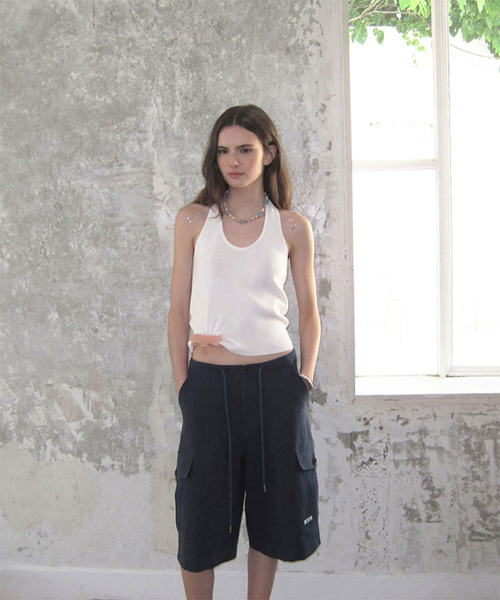 Siena linen bermuda pants - Navy