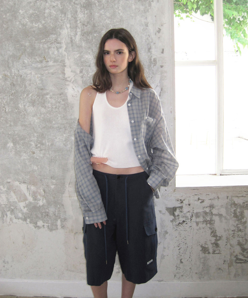 Siena linen bermuda pants - Navy