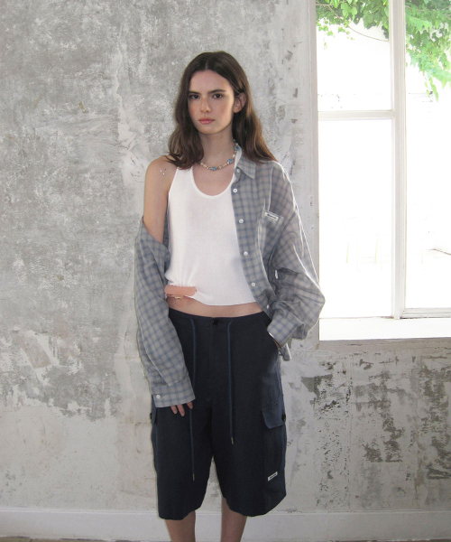 Orbit check shirt - Skyblue