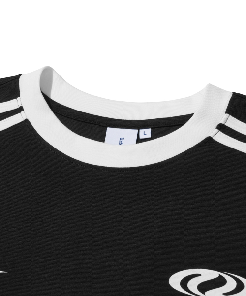 Football Jersey Long Sleeve T-Shirt_Black