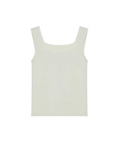 SQUARE NECK KNIT SLEEVELESS_MINT