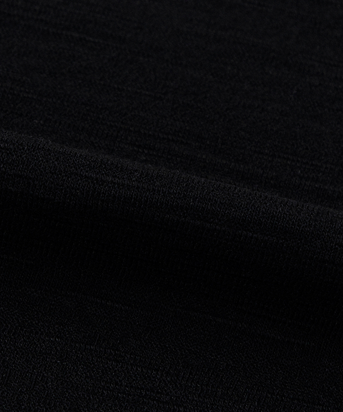 KIKI BOXY SHIRRING TEE / BLACK