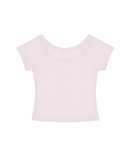RAGLAN SCOOP NECK TOP_PINK