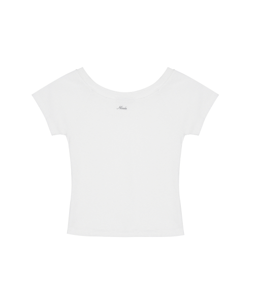 RAGLAN SCOOP NECK TOP_IVORY