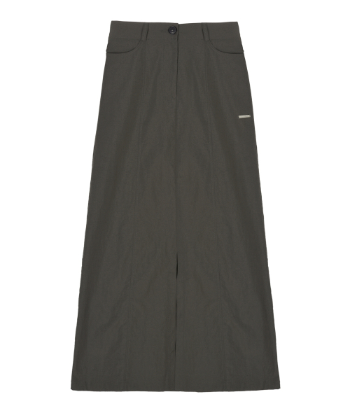 PANEL LONG SKIRT_CHARCOAL