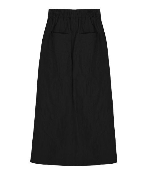 PANEL LONG SKIRT_BLACK