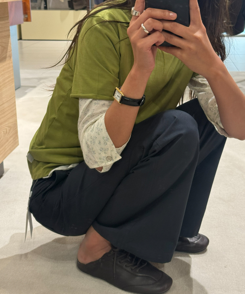 Cutting Round Tee_Olive