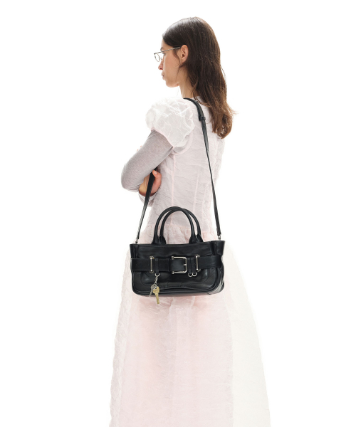 TOTE BROCLE MINI [STONE BLACK]