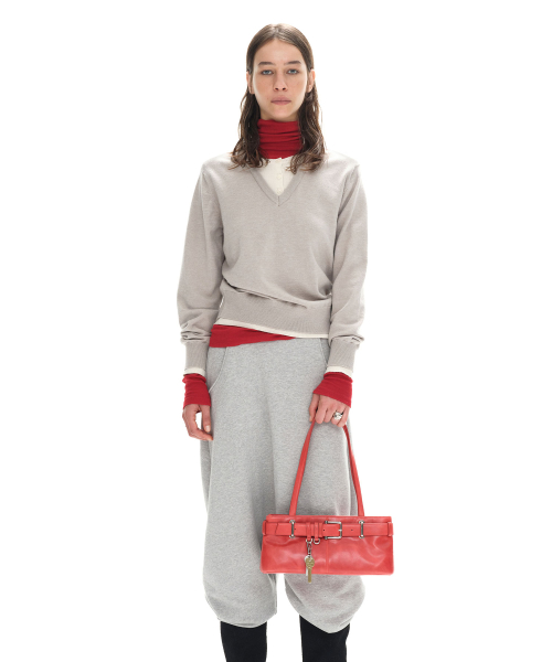 SHOULDER BROCLE MINI [AGED RED]