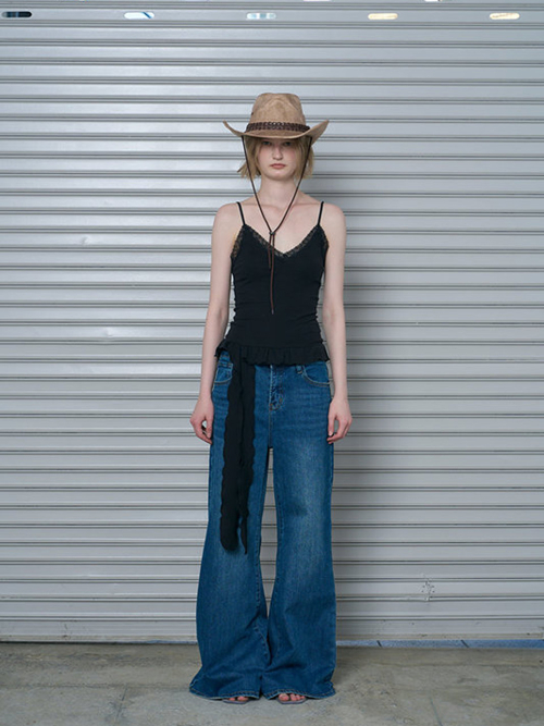 RAMEE CITY FRILL SLEEVELESS (3COLOR)