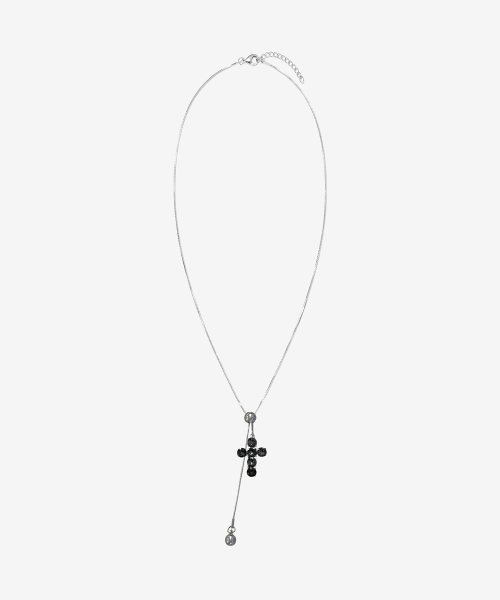 Pulse Cross Slider Necklace