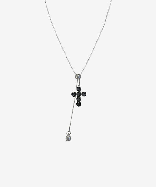 Pulse Cross Slider Necklace