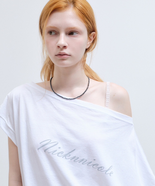 LETTERING OFF SHOULDER TOP_IVORY