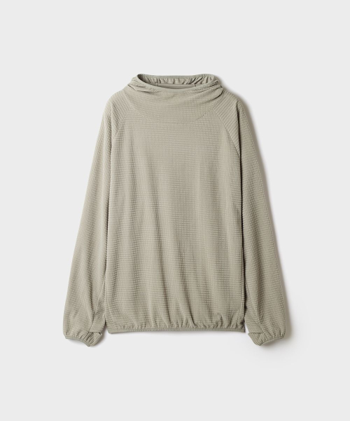 Waffle Hood Balaclava Long-Sleeve Tee_SPFWG4TC10