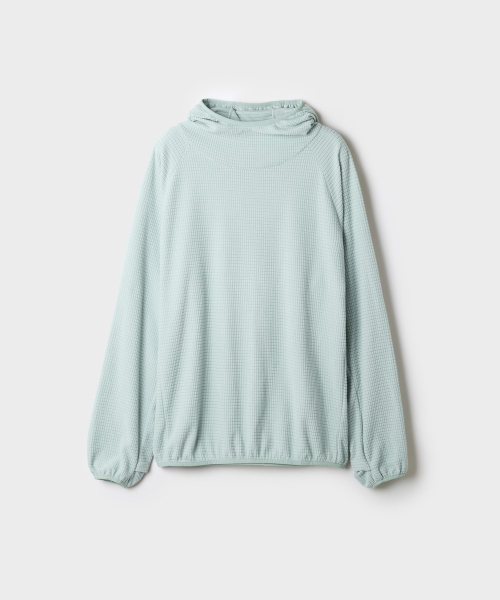 Waffle Hood Balaclava Long-Sleeve Tee_SPFWG4TC10