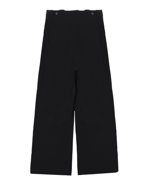 VOLUME TUCK WIDE PANTS_BLACK