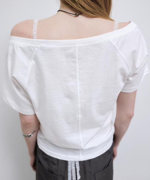 RAGLAN LETTERING TOP_IVORY