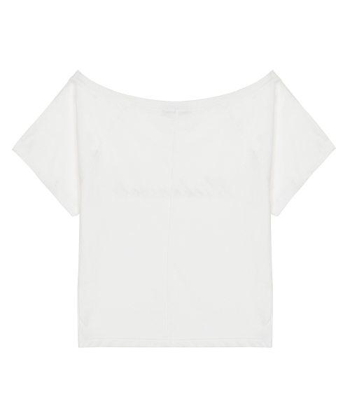 RAGLAN LETTERING TOP_IVORY