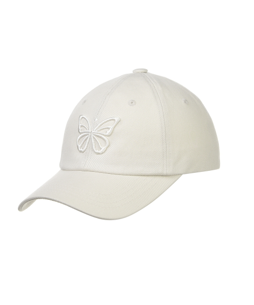 VINTAGE BUTTERFLY BLINK BALL CAP_BEIGE